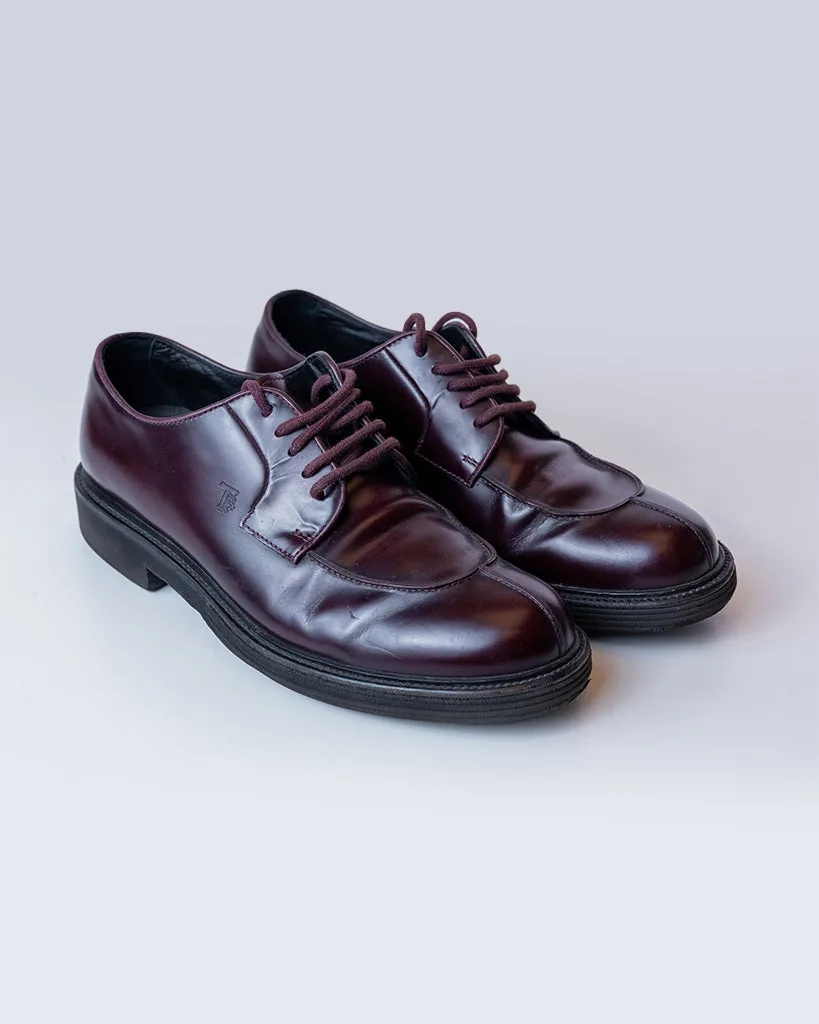 Tod's Maroon Formal Shoes