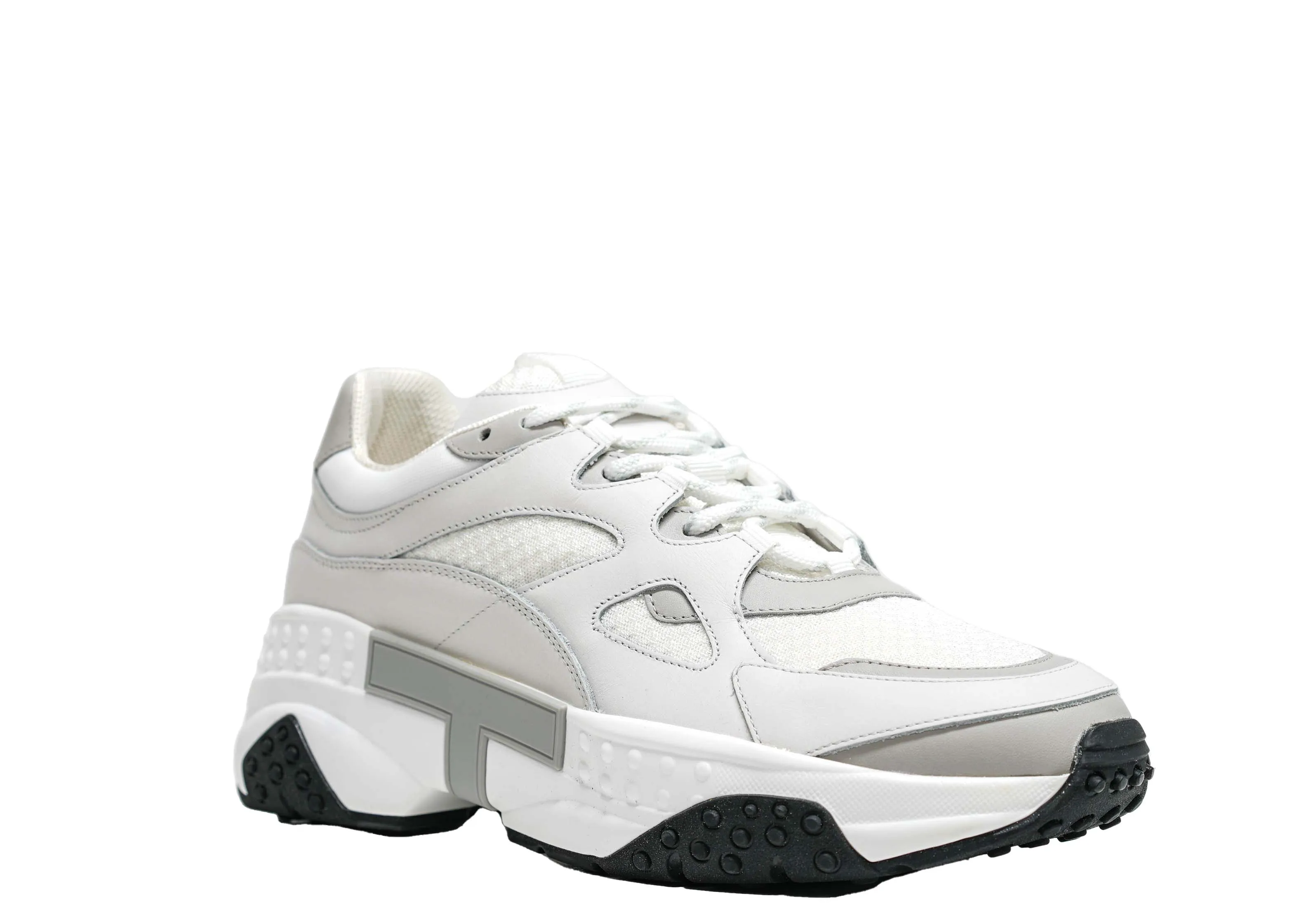 Tod's Men's White Taupe Sneaker M57B0BL
