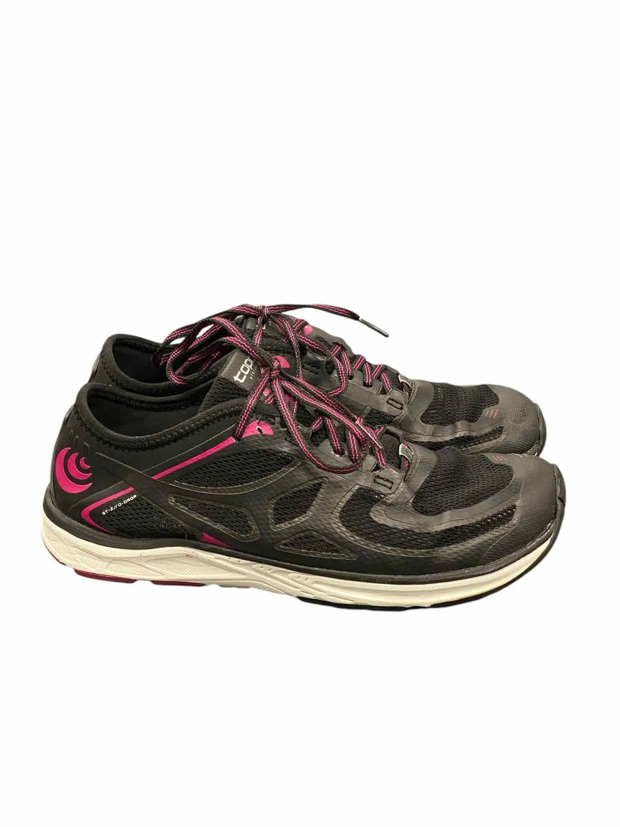 Topo Athletic Shoe Size 9 Black Pink Sneakers