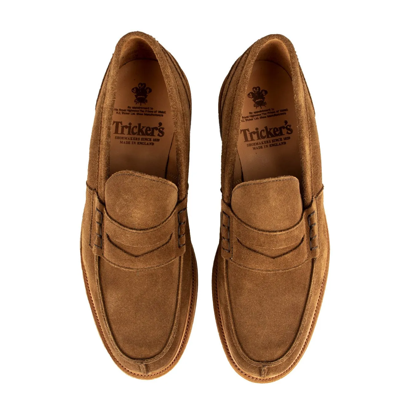 Trickers James Penny Loafer Snuff Repello Suede