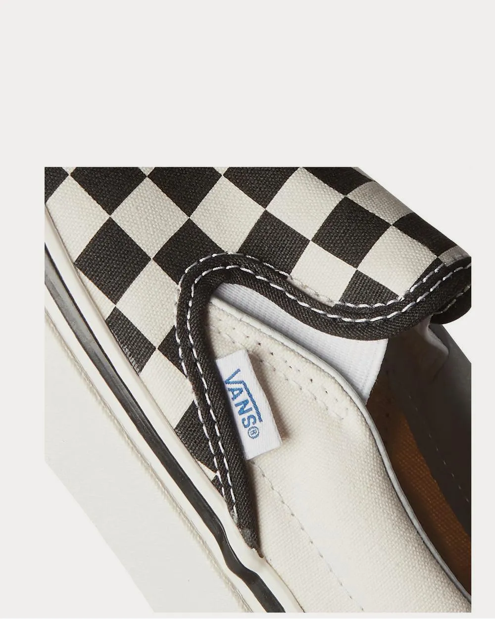 UA Classic 98 DX Checkerboard Canvas Slip-On  White low top sneakers