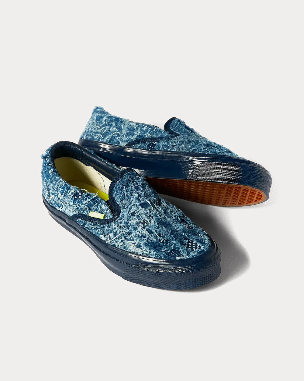 UA OG Classic LX Distressed Indigo Slip On Sneakers