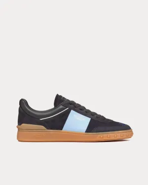 Upvillage Leather Grey / Sapphire Low Top Sneakers
