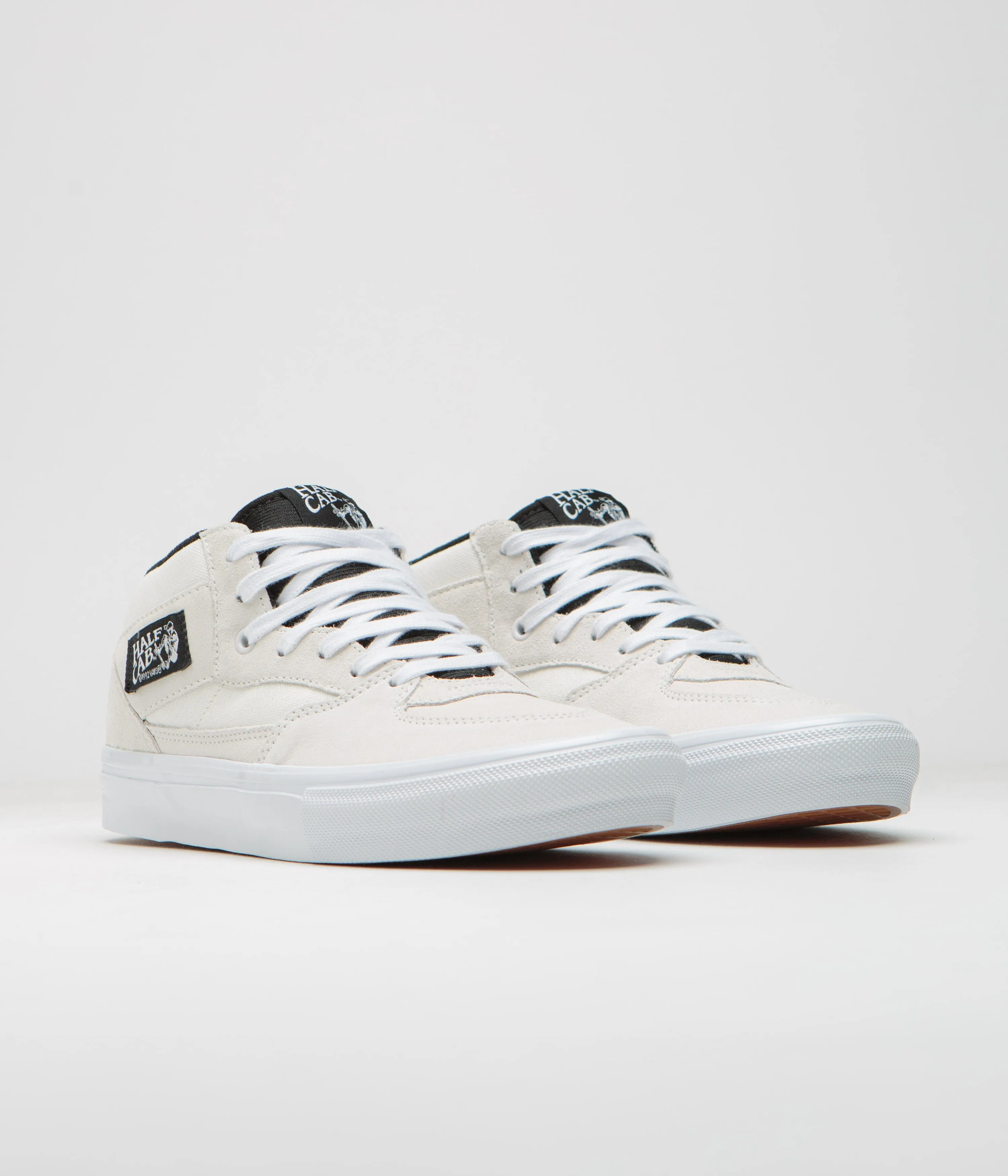 Vans Skate Half Cab Shoes - White / Black