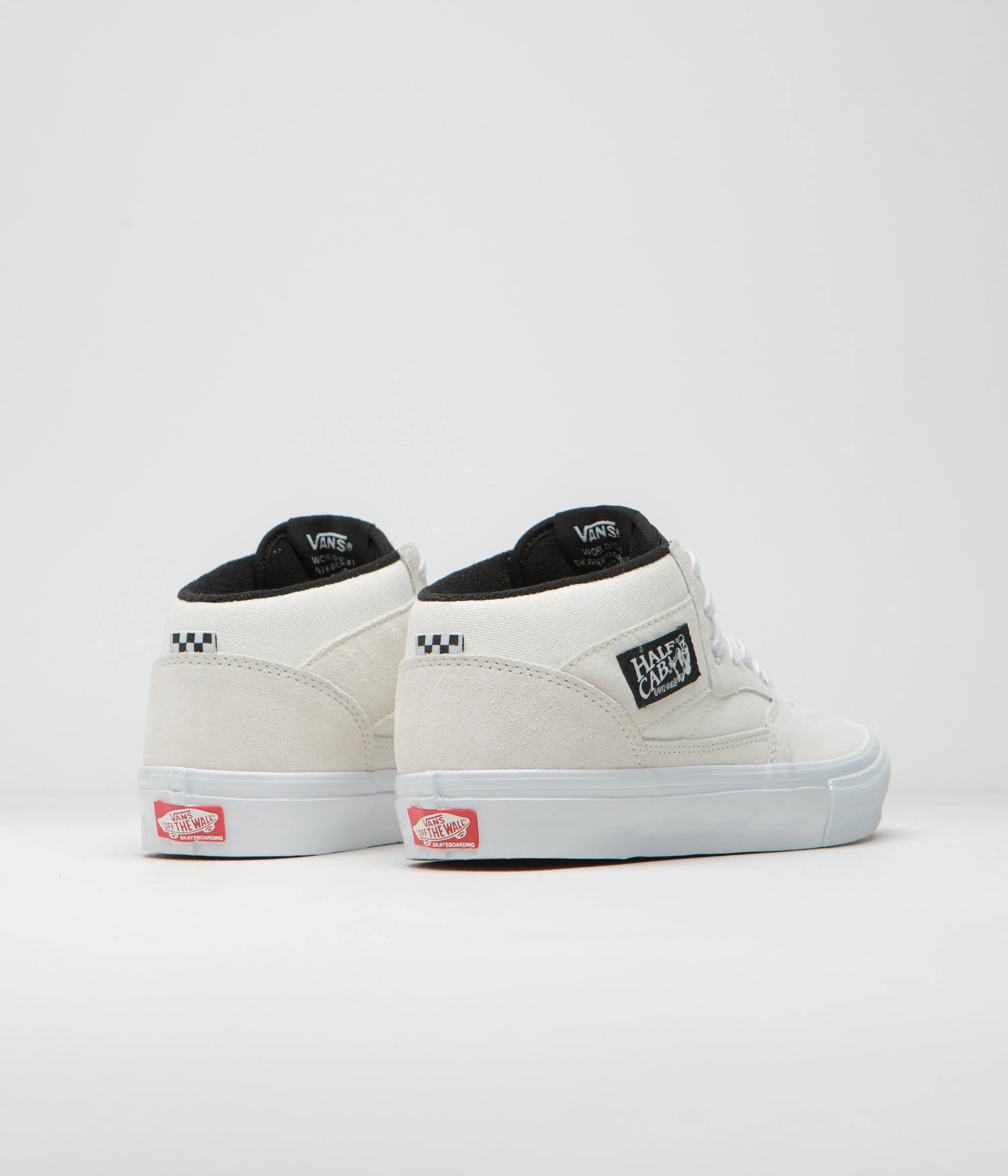 Vans Skate Half Cab Shoes - White / Black