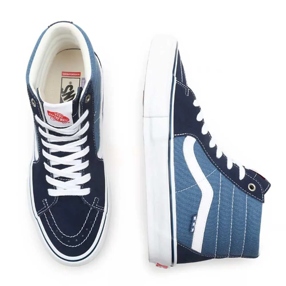 Vans Skate SK8-Hi Shoes  - Navy/White