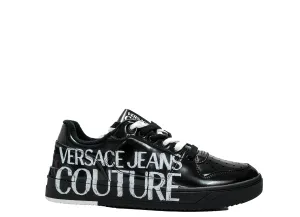 Versace Jeans Men's Polished Black Sneaker 74YA3SJ5 30% OFF