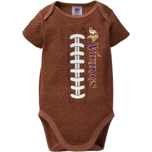 Vikings Baby Fan Pigskin Onesie