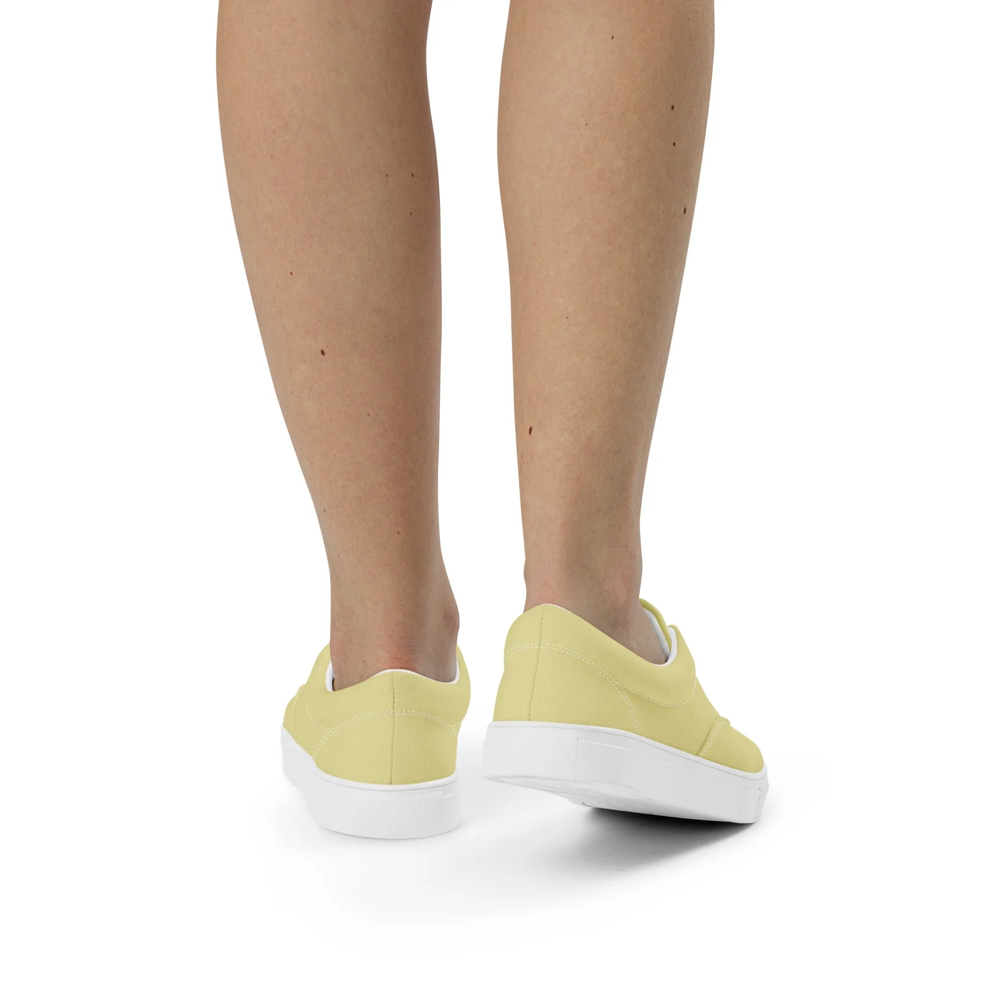 Women’s Beige Sand lace-up canvas shoes
