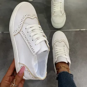 Women's Vulcanized Shoes Thick Casual Sneakers