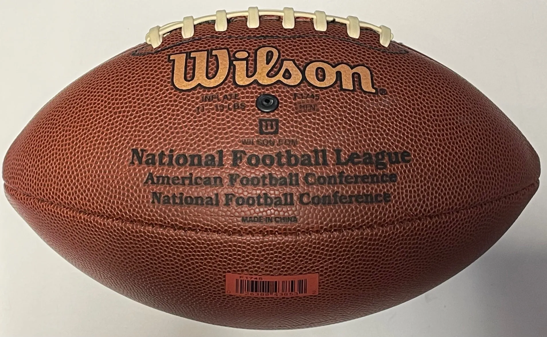 Zach Thomas Autographed Wilson NFL Football